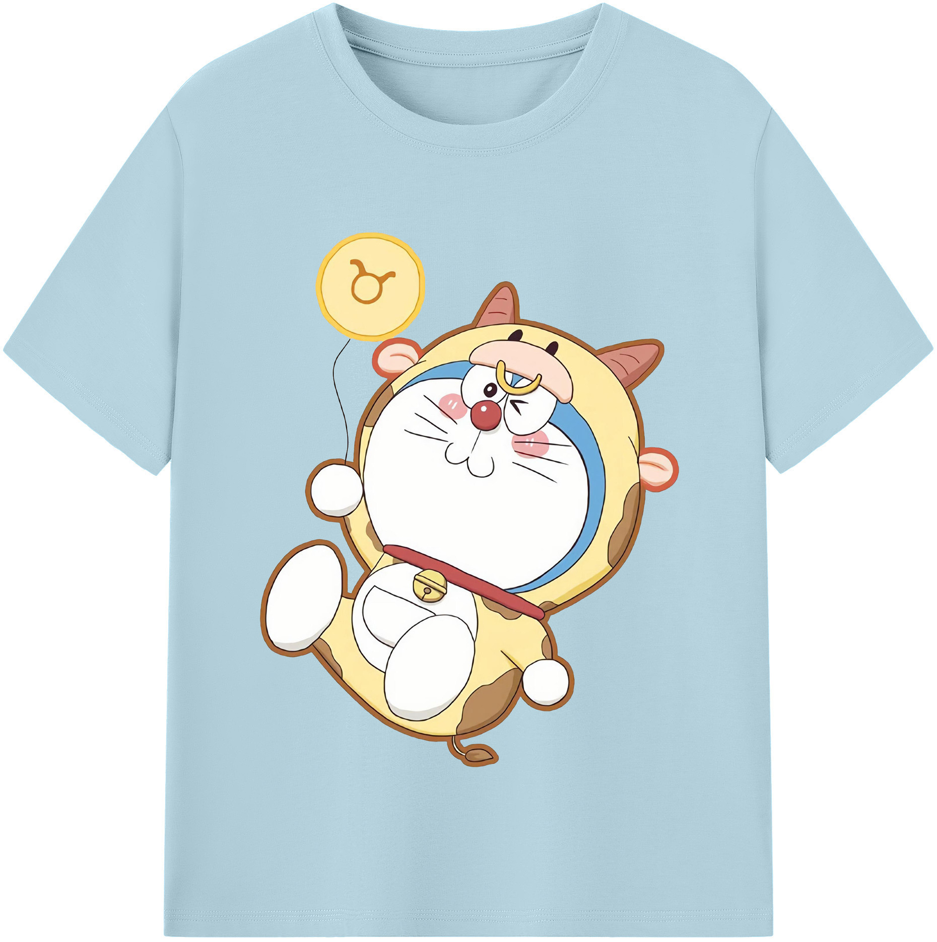 （画像用） ドラえもん Doraemon 綿100％半袖Tシャツ（フロントプリント）